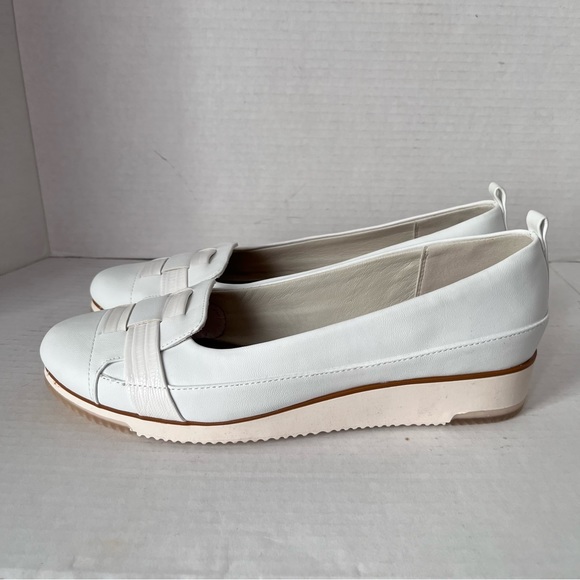 LUCA FERRI WHITE WEDGE LOAFER - Picture 5 of 11